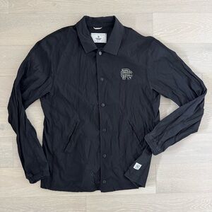 Reigning Champ Men’s Ripstop Coach's Jacket with Snap Closure - Size Small